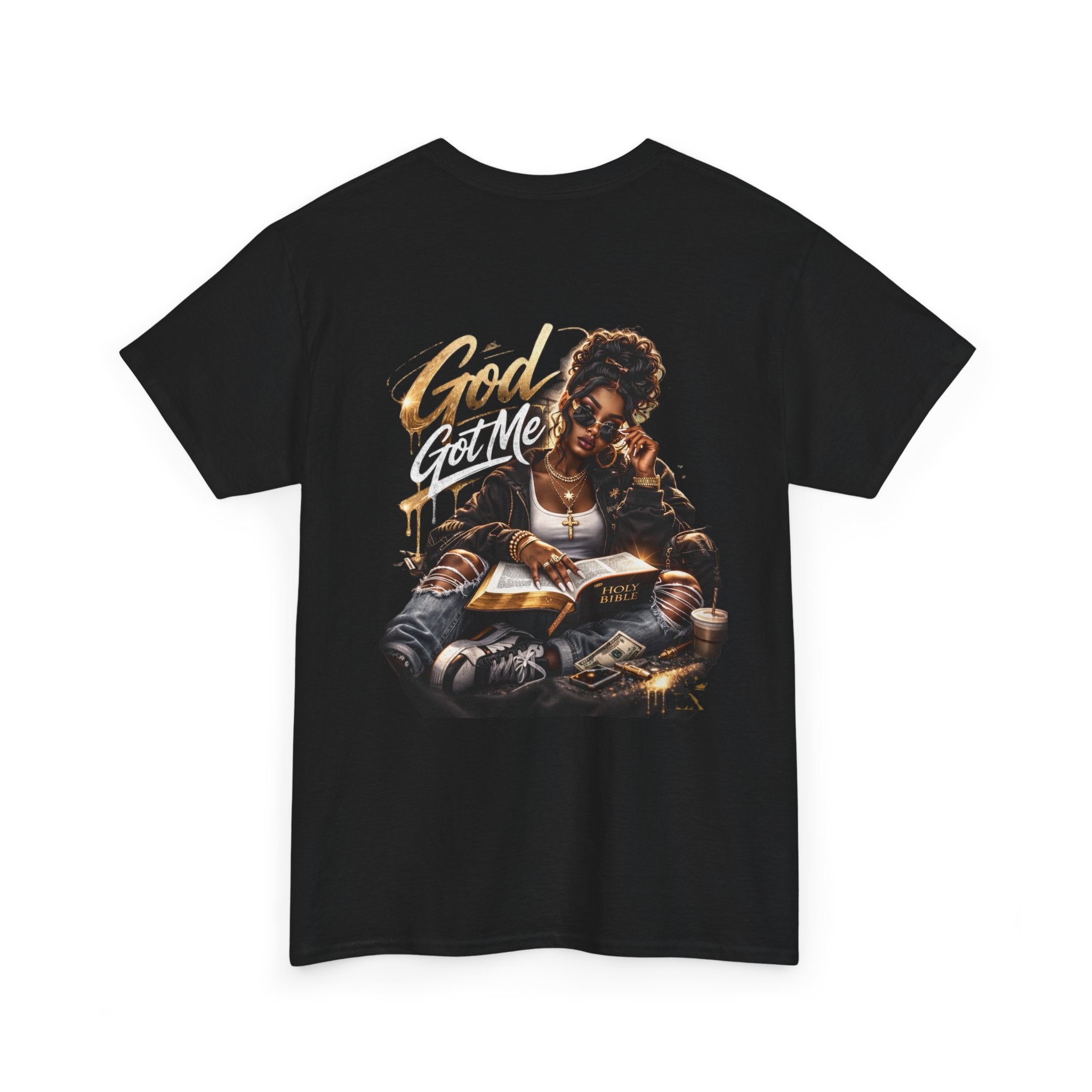 God Got Me T-Shirt | Faith Typography, Urban Christian Graphic Tee