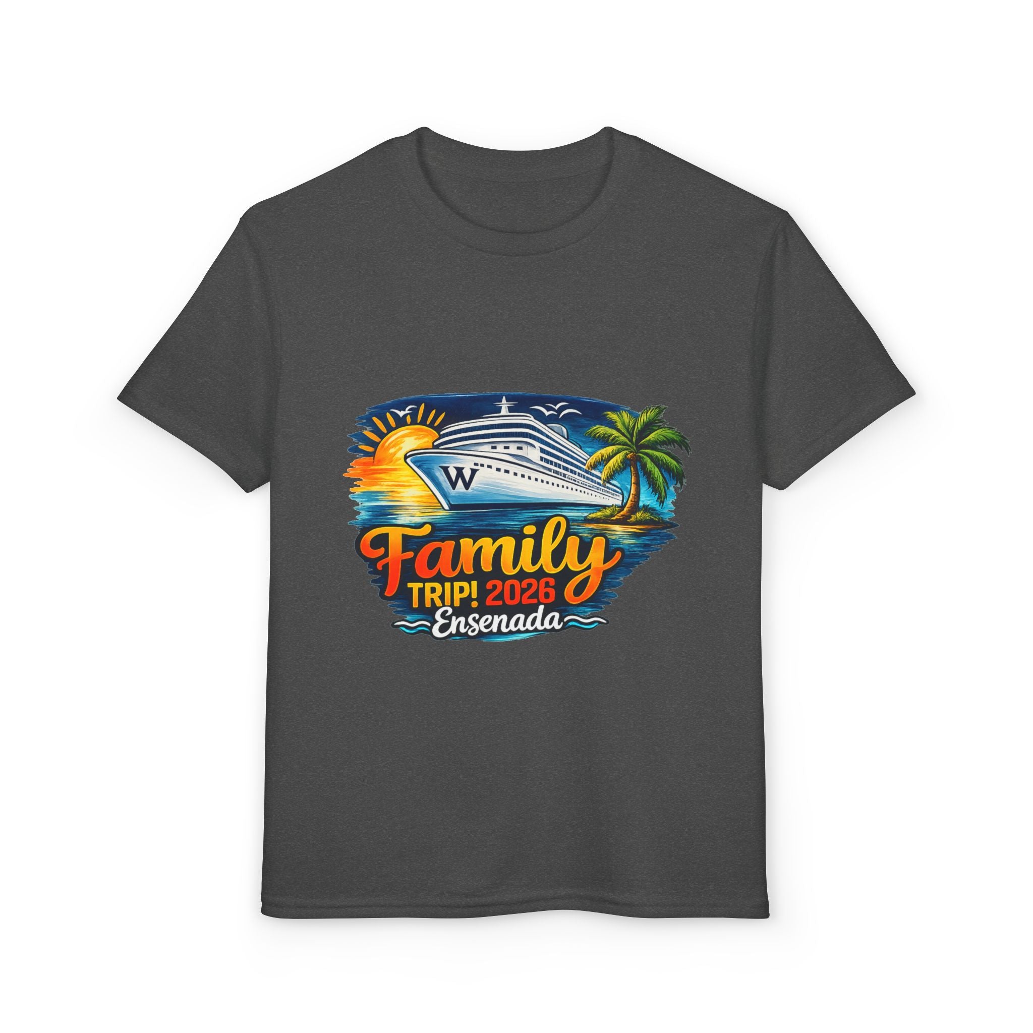 Family Cruise Trip 2026 Youth T-Shirt | Personalized Wooten Ship Design