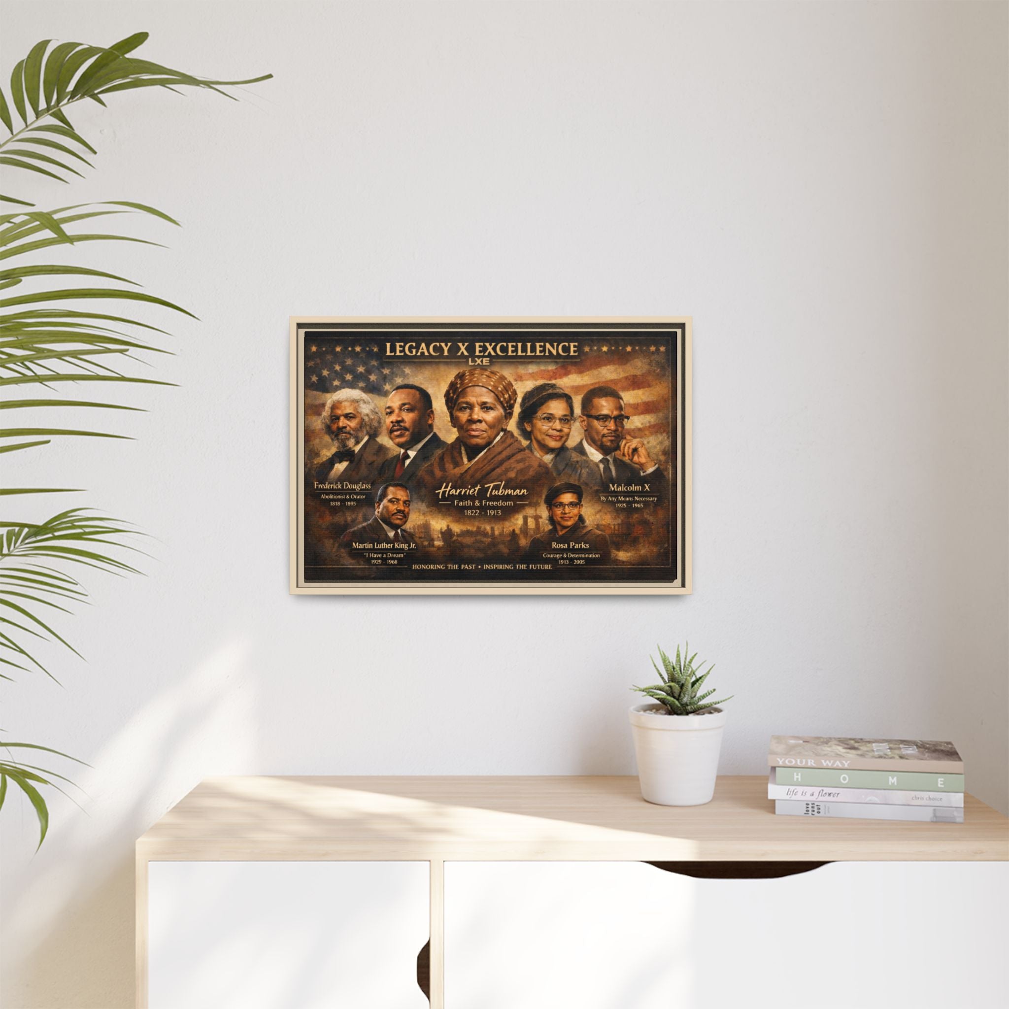 Legacy x Excellence Historical Leaders Matte Canvas, Framed