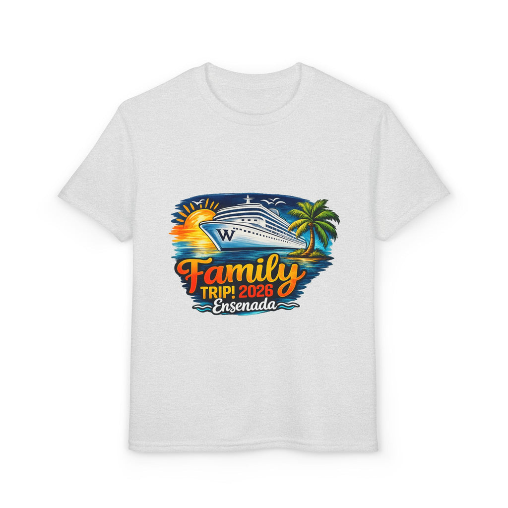 Family Cruise Trip 2026 Youth T-Shirt | Personalized Wooten Ship Design