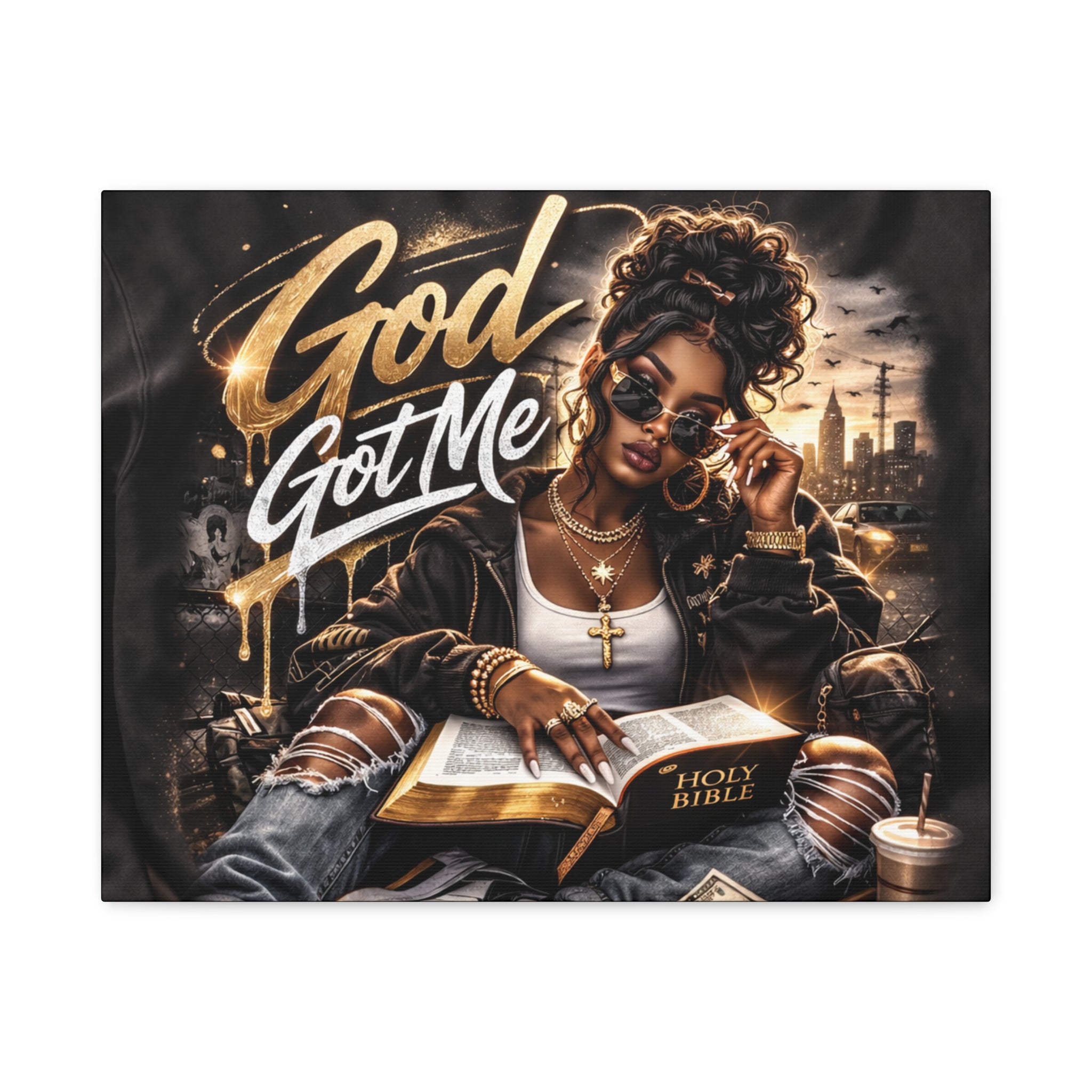 God Got Me Canvas | Matte Stretched Wall Art