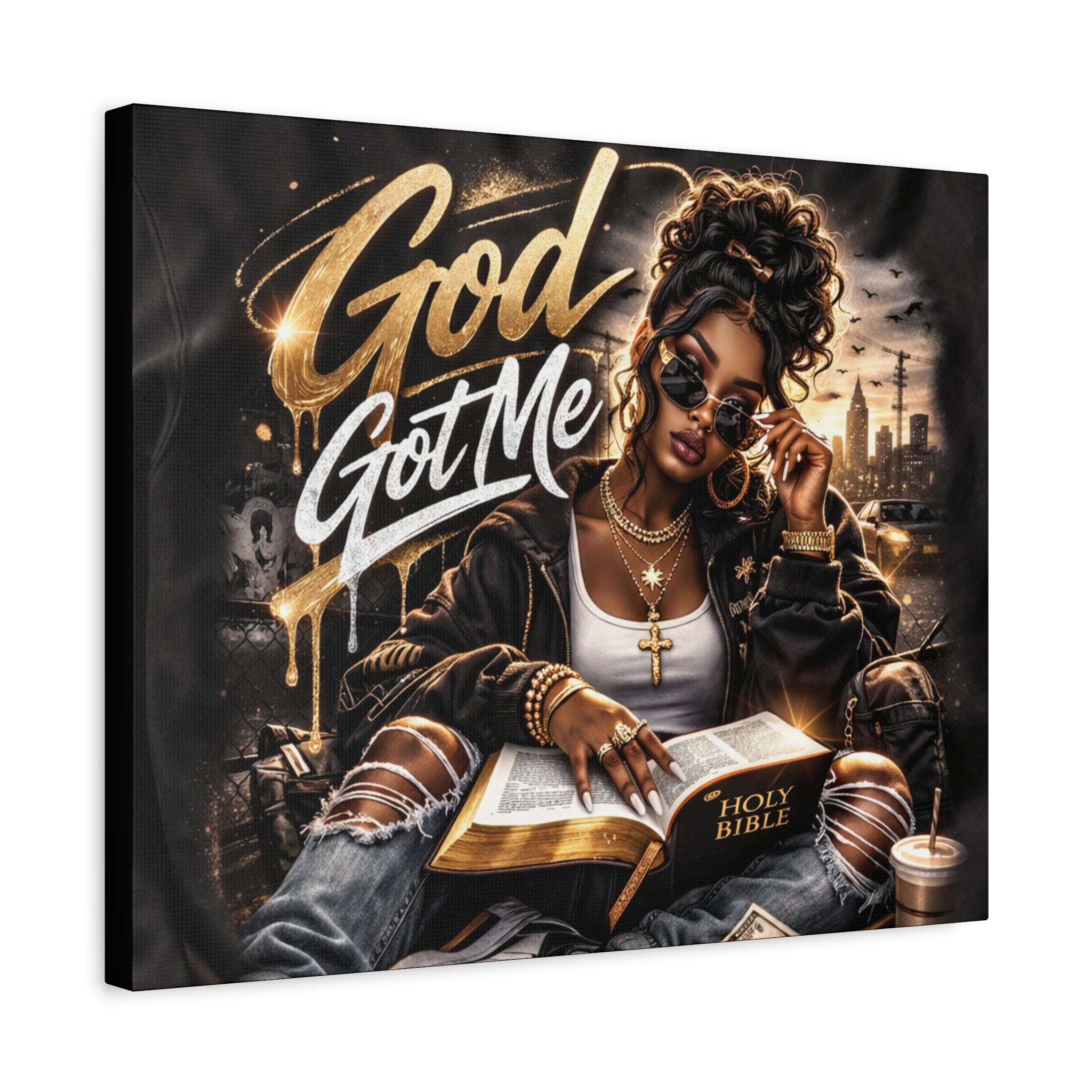 God Got Me Canvas | Matte Stretched Wall Art