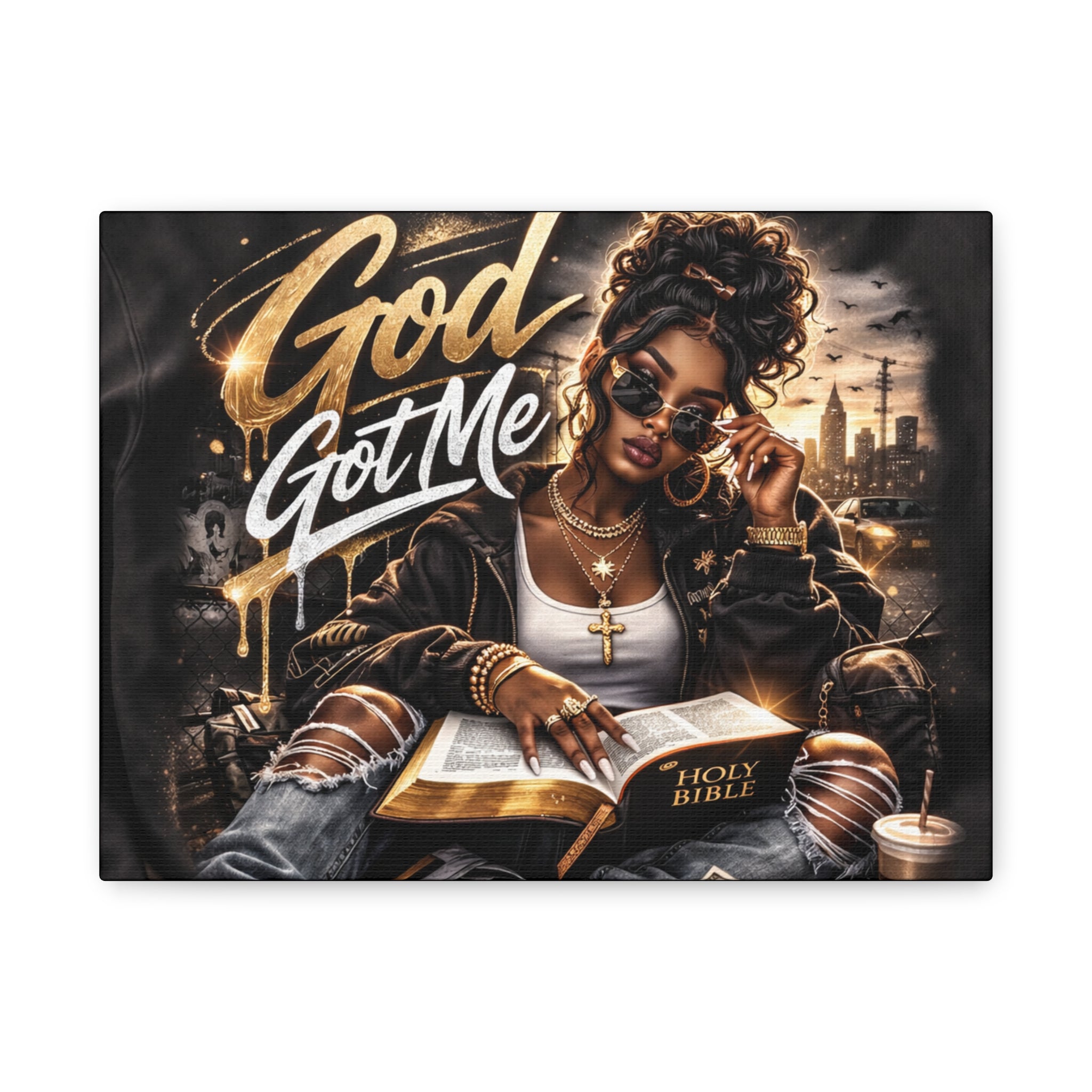 God Got Me Canvas | Matte Stretched Wall Art