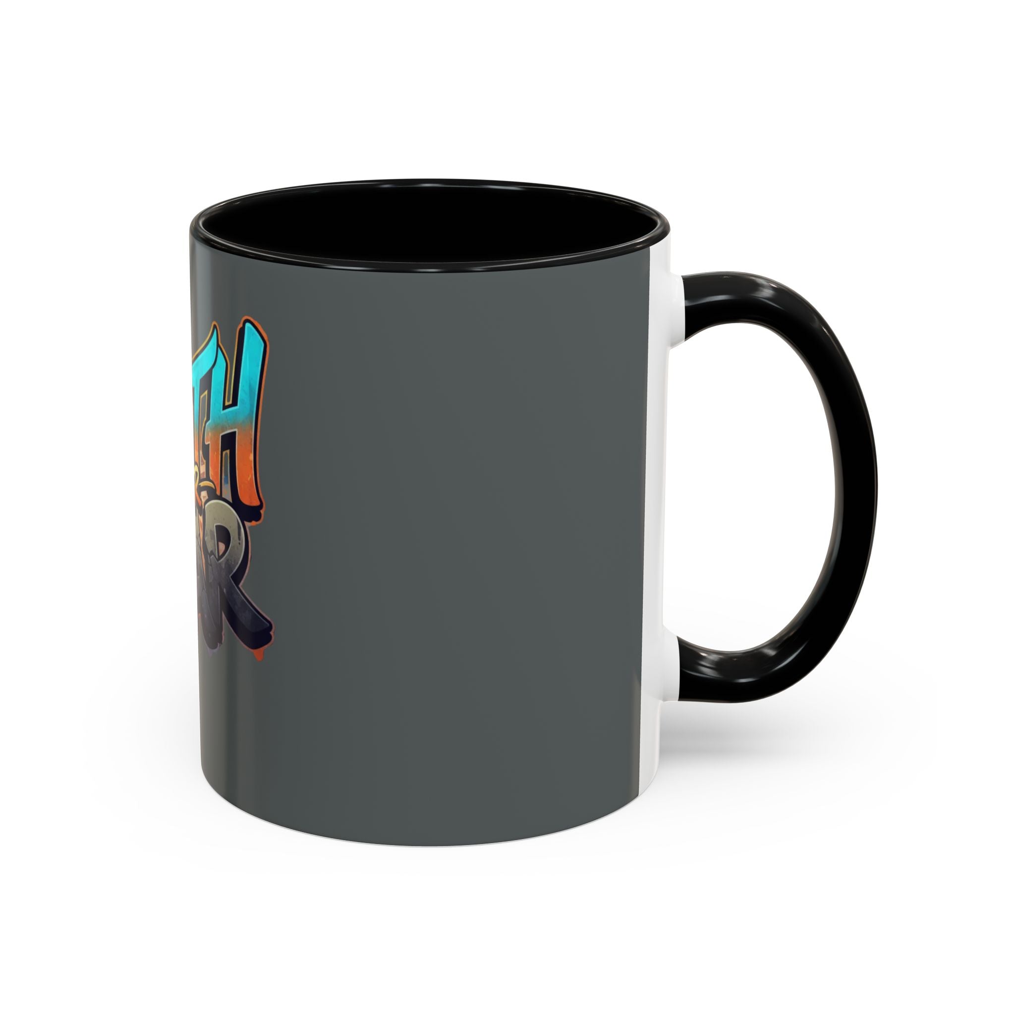 Faith Over Fear Mug | Inspirational Coffee Cup, Graffiti Lettering