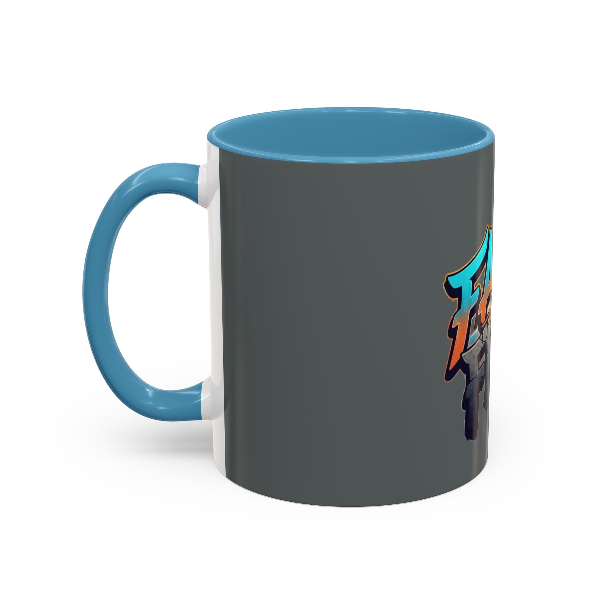 Faith Over Fear Mug | Inspirational Coffee Cup, Graffiti Lettering