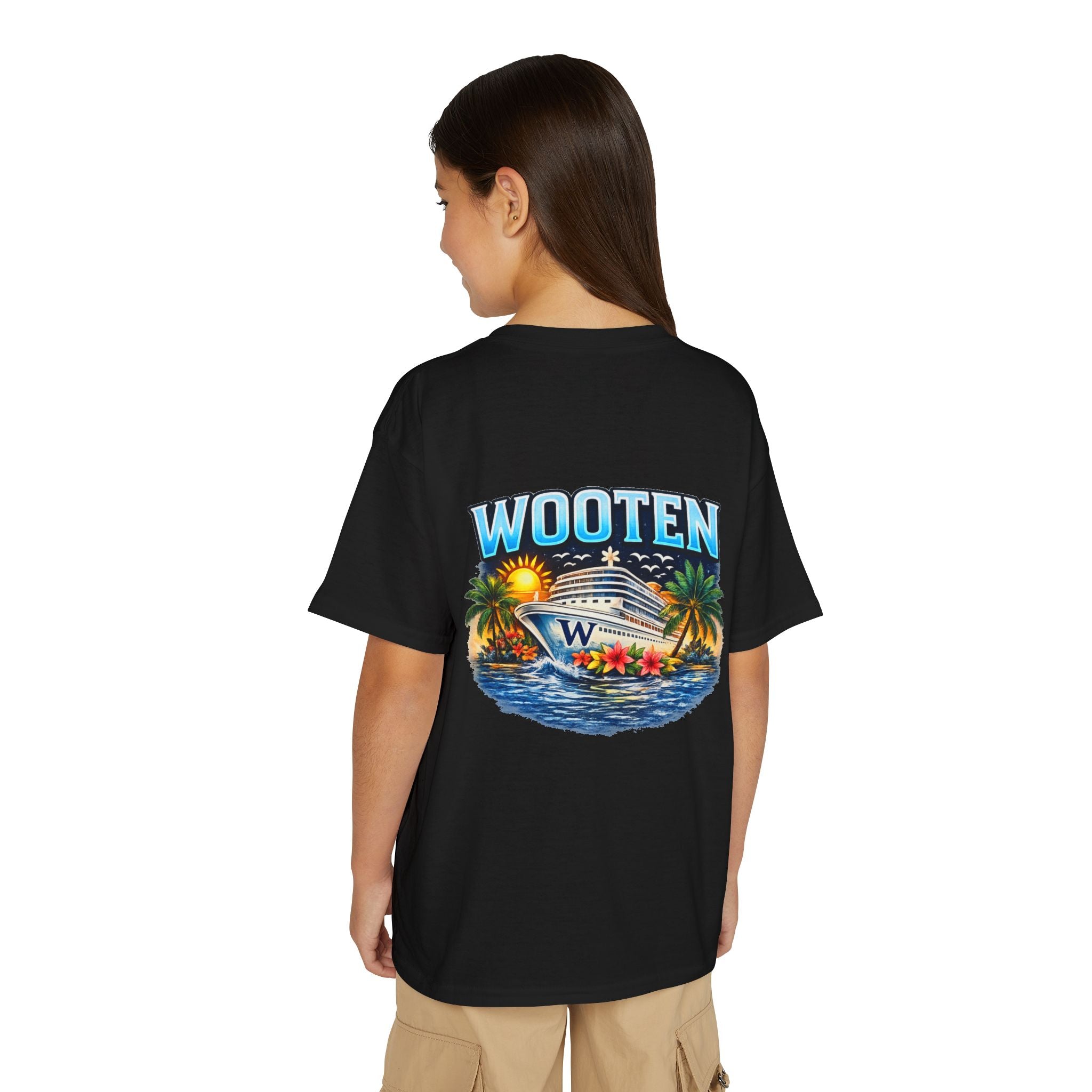 Family Cruise Trip 2026 Youth T-Shirt | Personalized Wooten Ship Design