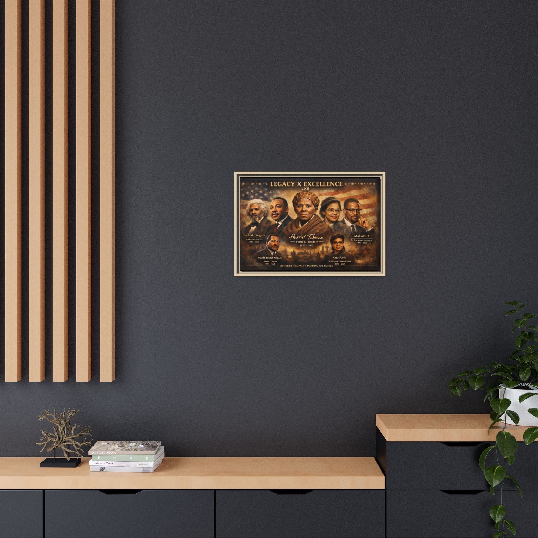 Legacy x Excellence Historical Leaders Matte Canvas, Framed