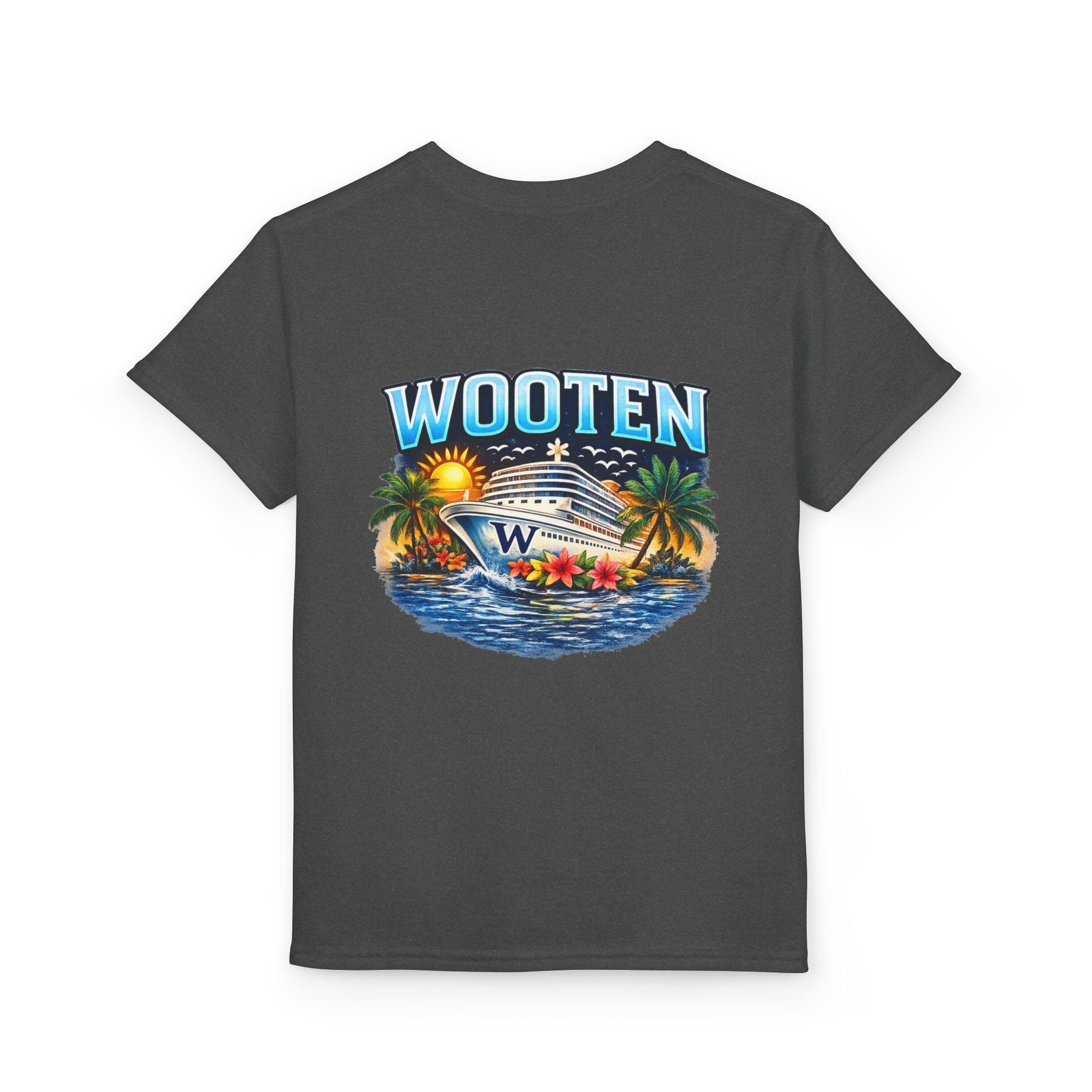 Family Cruise Trip 2026 Youth T-Shirt | Personalized Wooten Ship Design