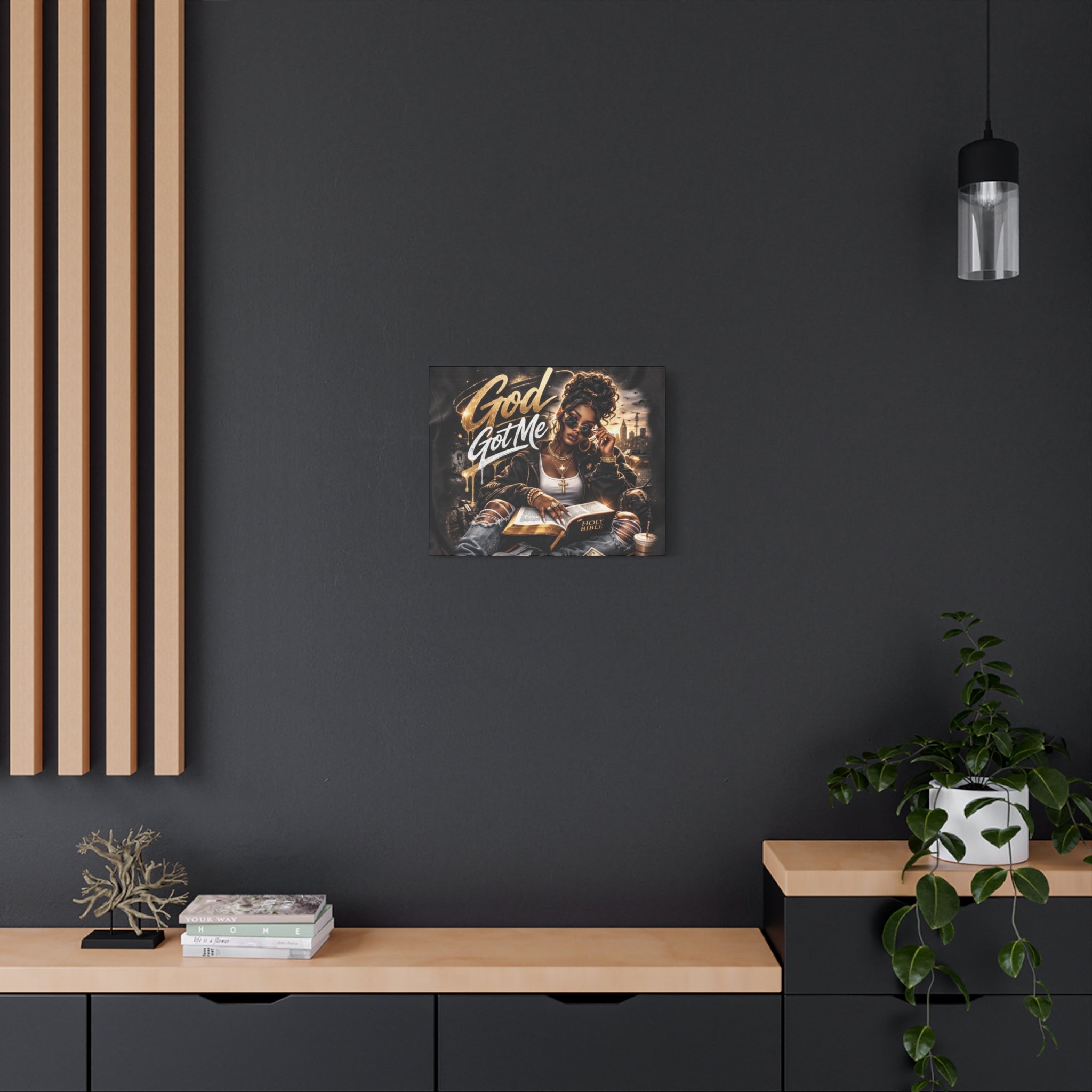 God Got Me Canvas | Matte Stretched Wall Art