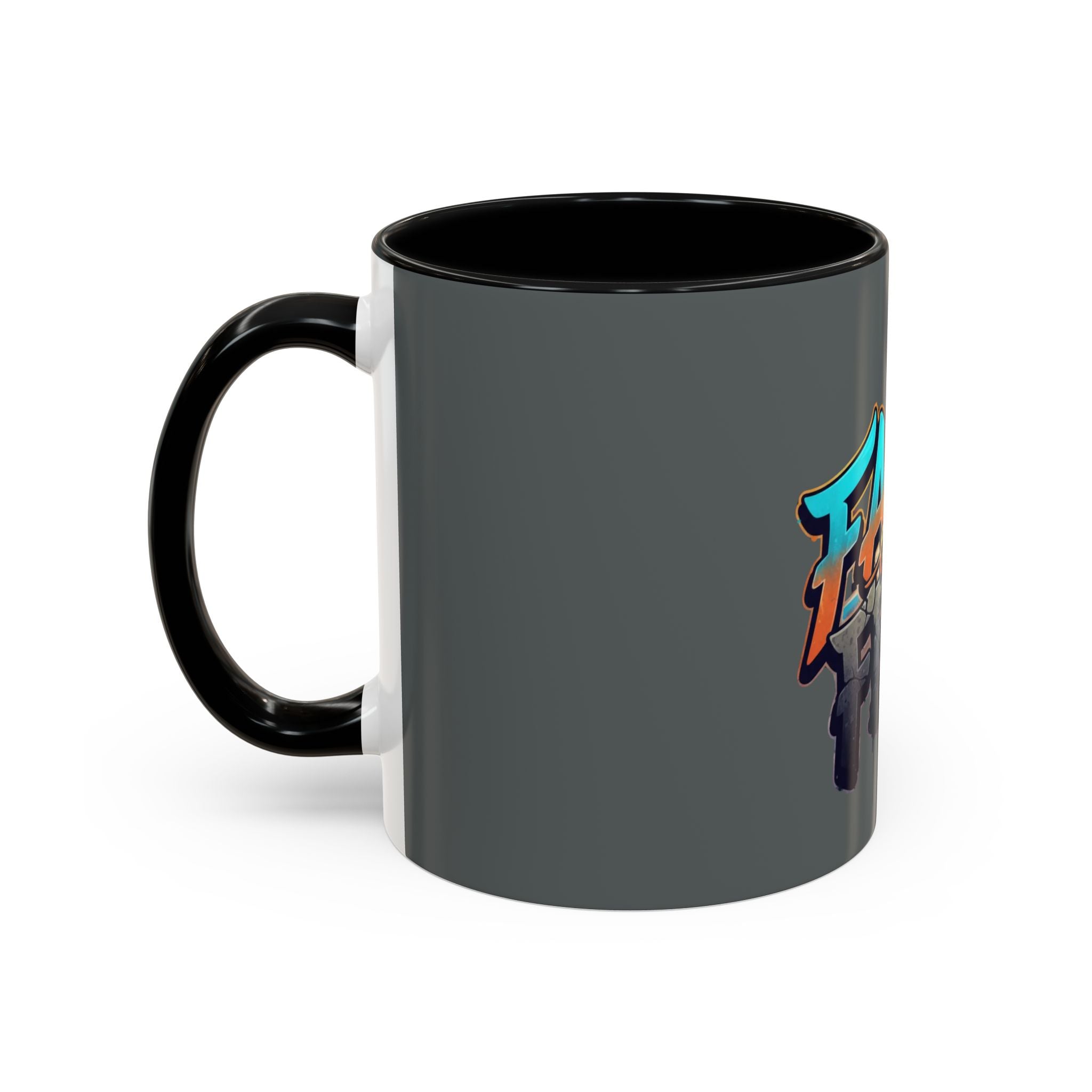 Faith Over Fear Mug | Inspirational Coffee Cup, Graffiti Lettering