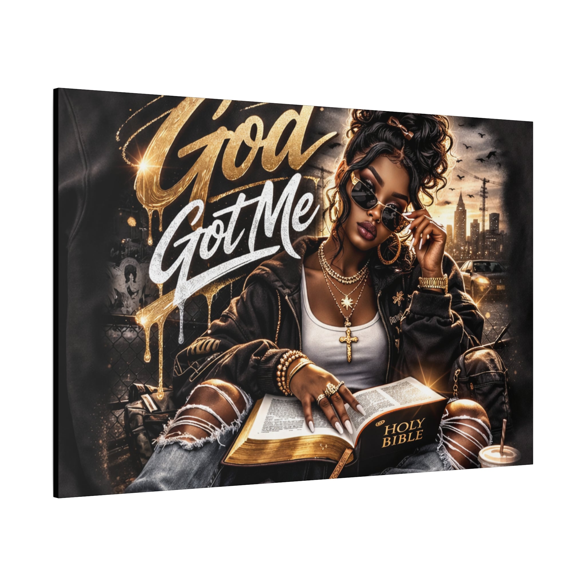 God Got Me Canvas | Matte Stretched Wall Art