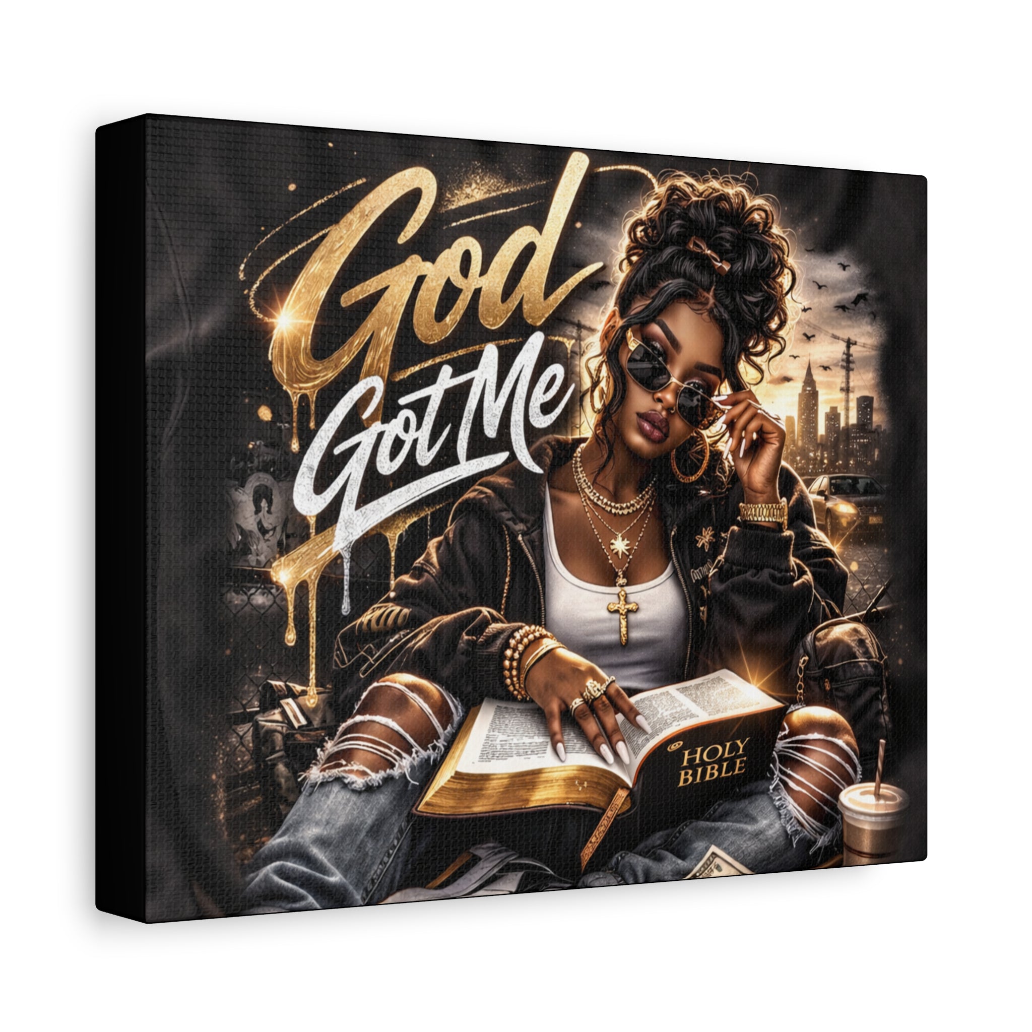 God Got Me Canvas | Matte Stretched Wall Art