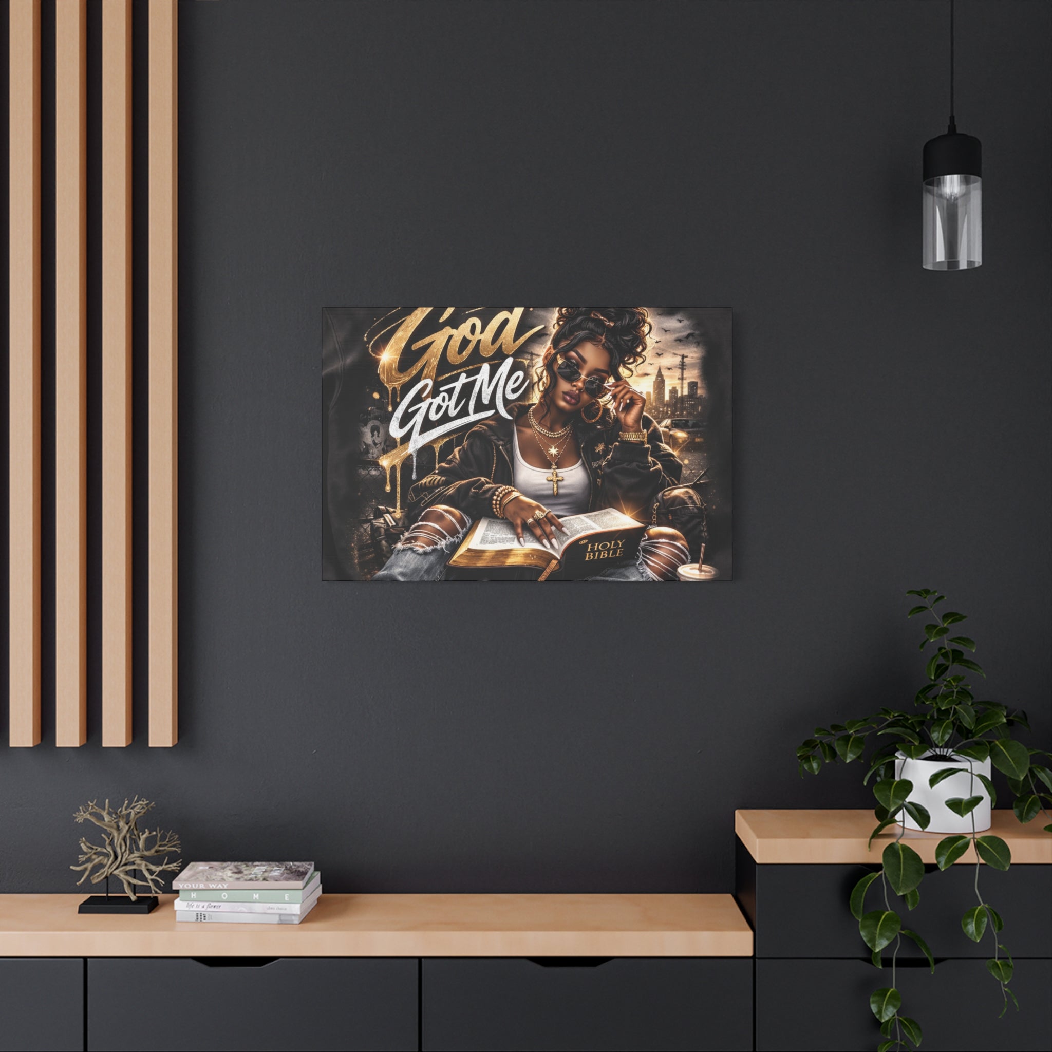 God Got Me Canvas | Matte Stretched Wall Art