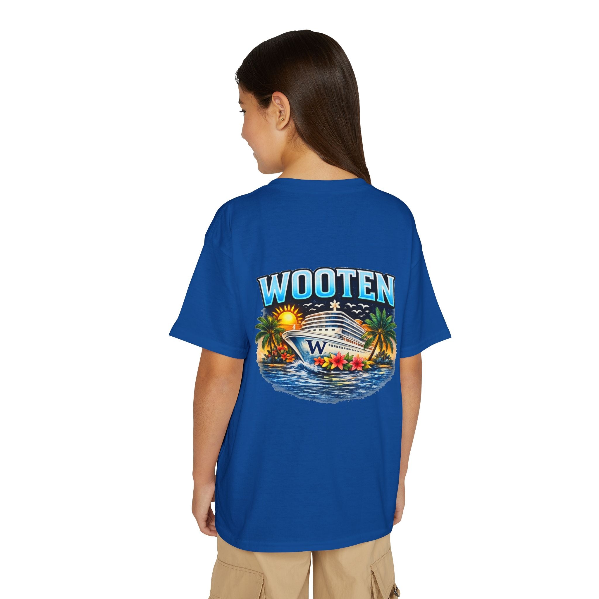 Family Cruise Trip 2026 Youth T-Shirt | Personalized Wooten Ship Design