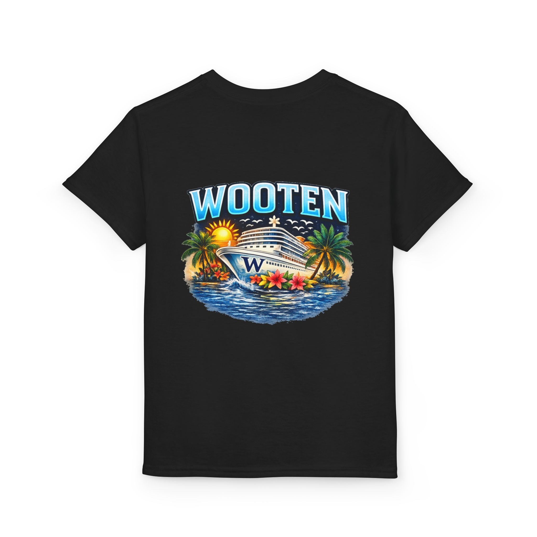 Family Cruise Trip 2026 Youth T-Shirt | Personalized Wooten Ship Design