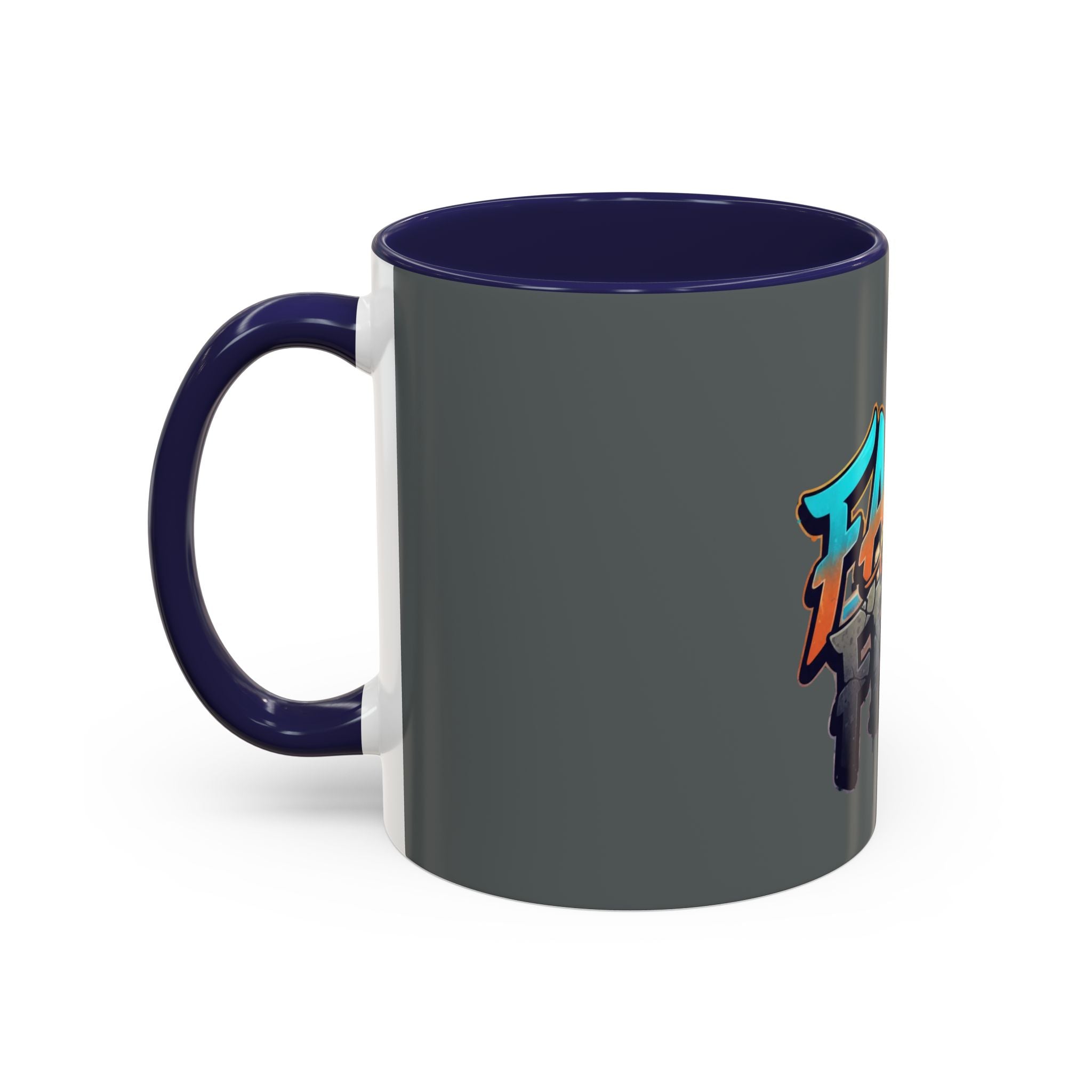 Faith Over Fear Mug | Inspirational Coffee Cup, Graffiti Lettering