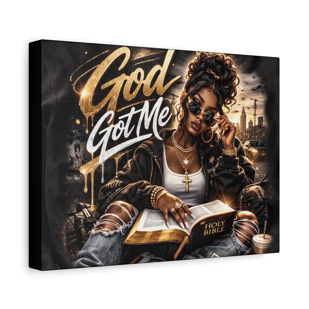 God Got Me Canvas | Matte Stretched Wall Art
