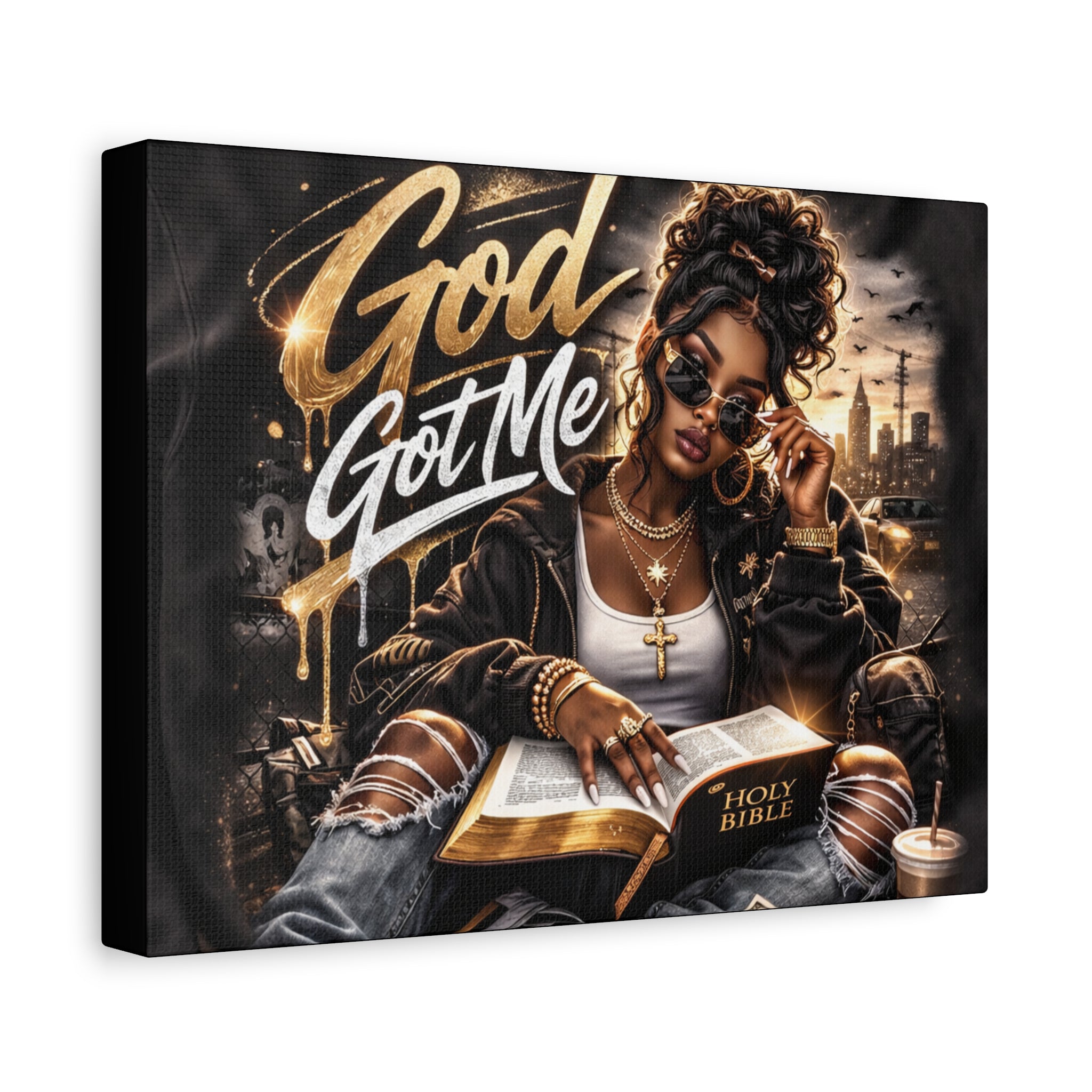 God Got Me Canvas | Matte Stretched Wall Art