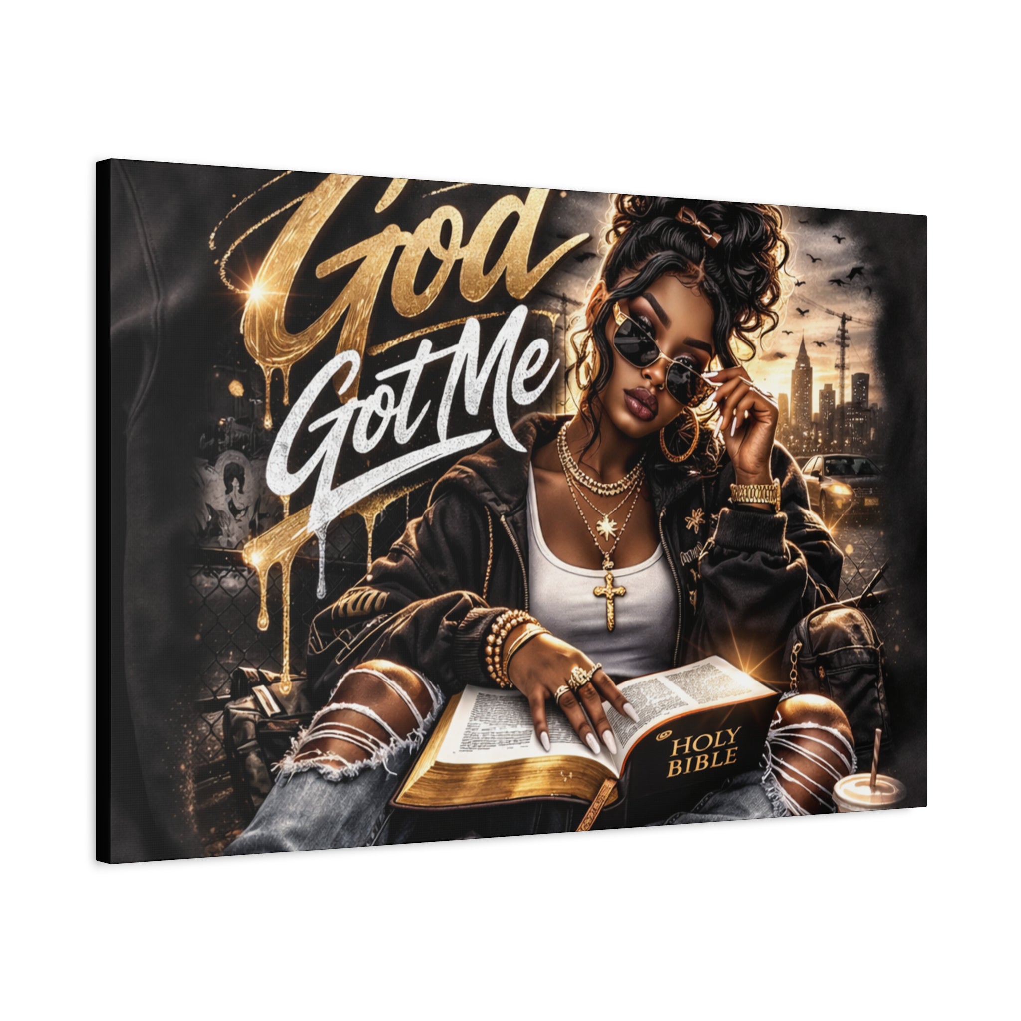 God Got Me Canvas | Matte Stretched Wall Art