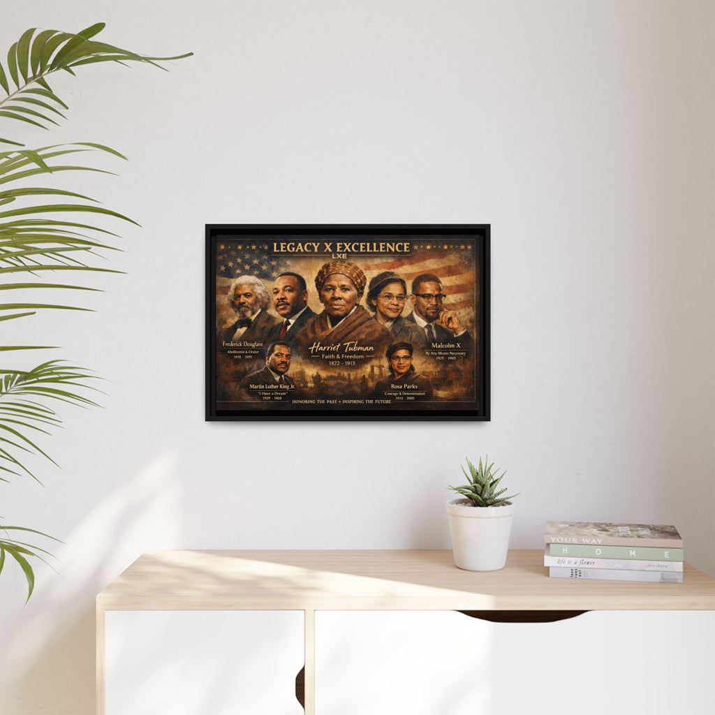 Legacy x Excellence Historical Leaders Matte Canvas, Framed