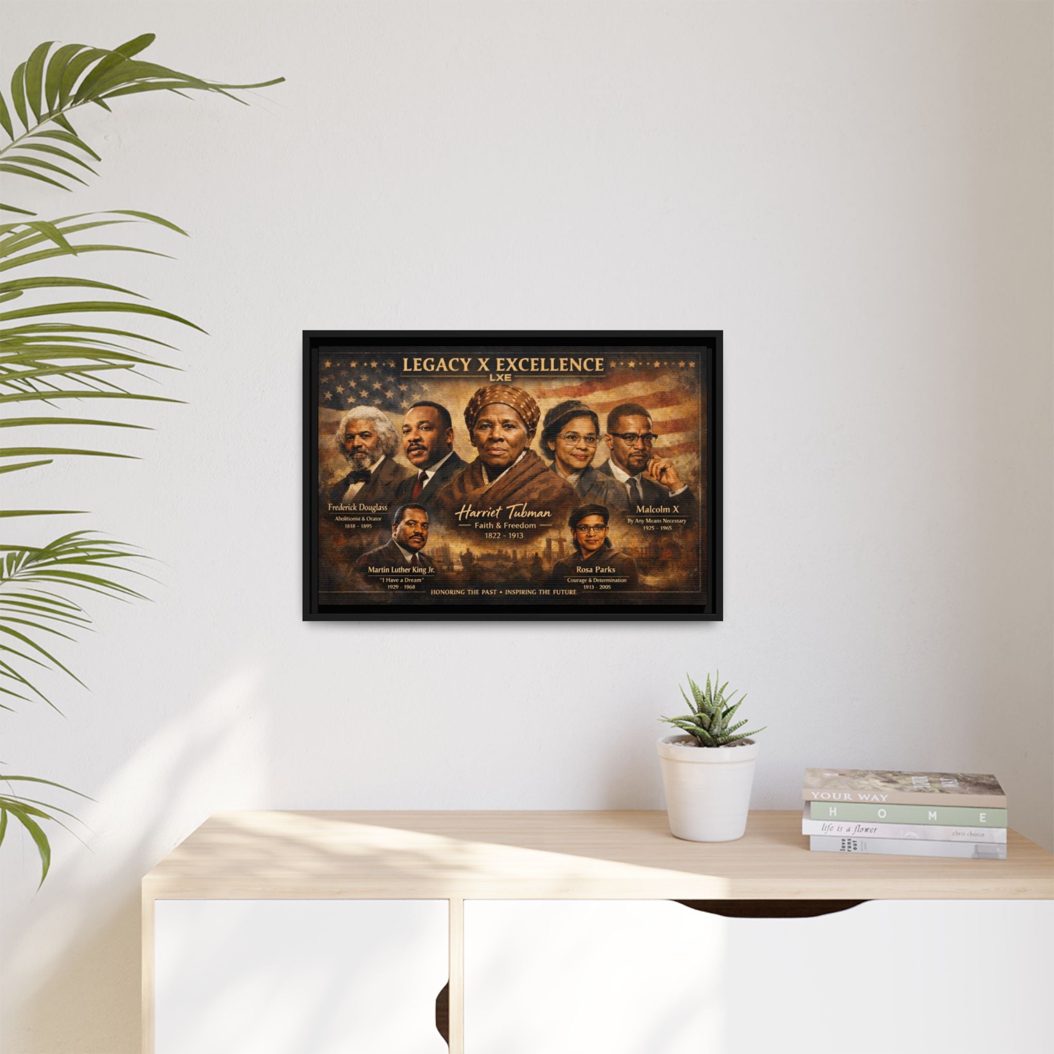 Legacy x Excellence Historical Leaders Matte Canvas, Framed