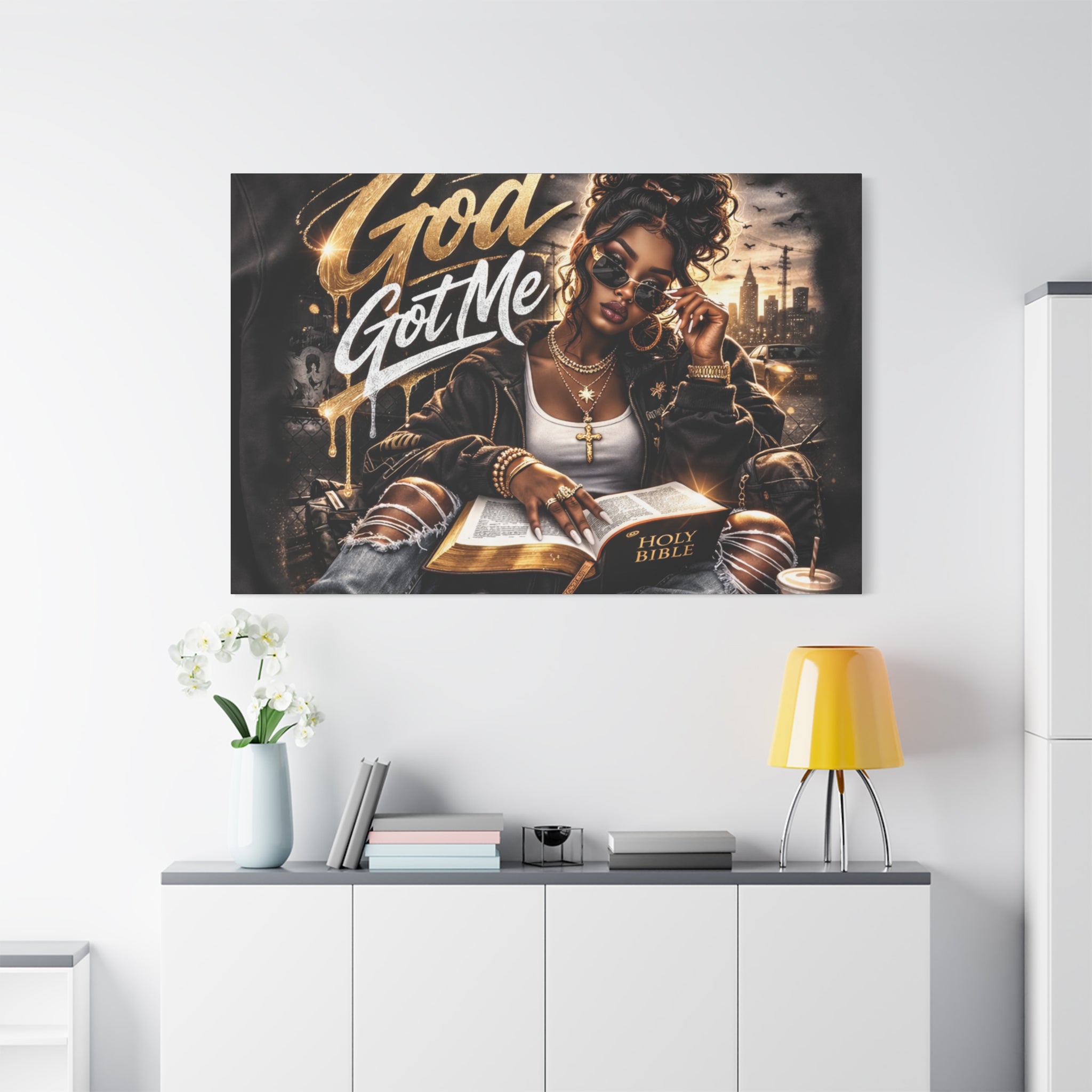 God Got Me Canvas | Matte Stretched Wall Art