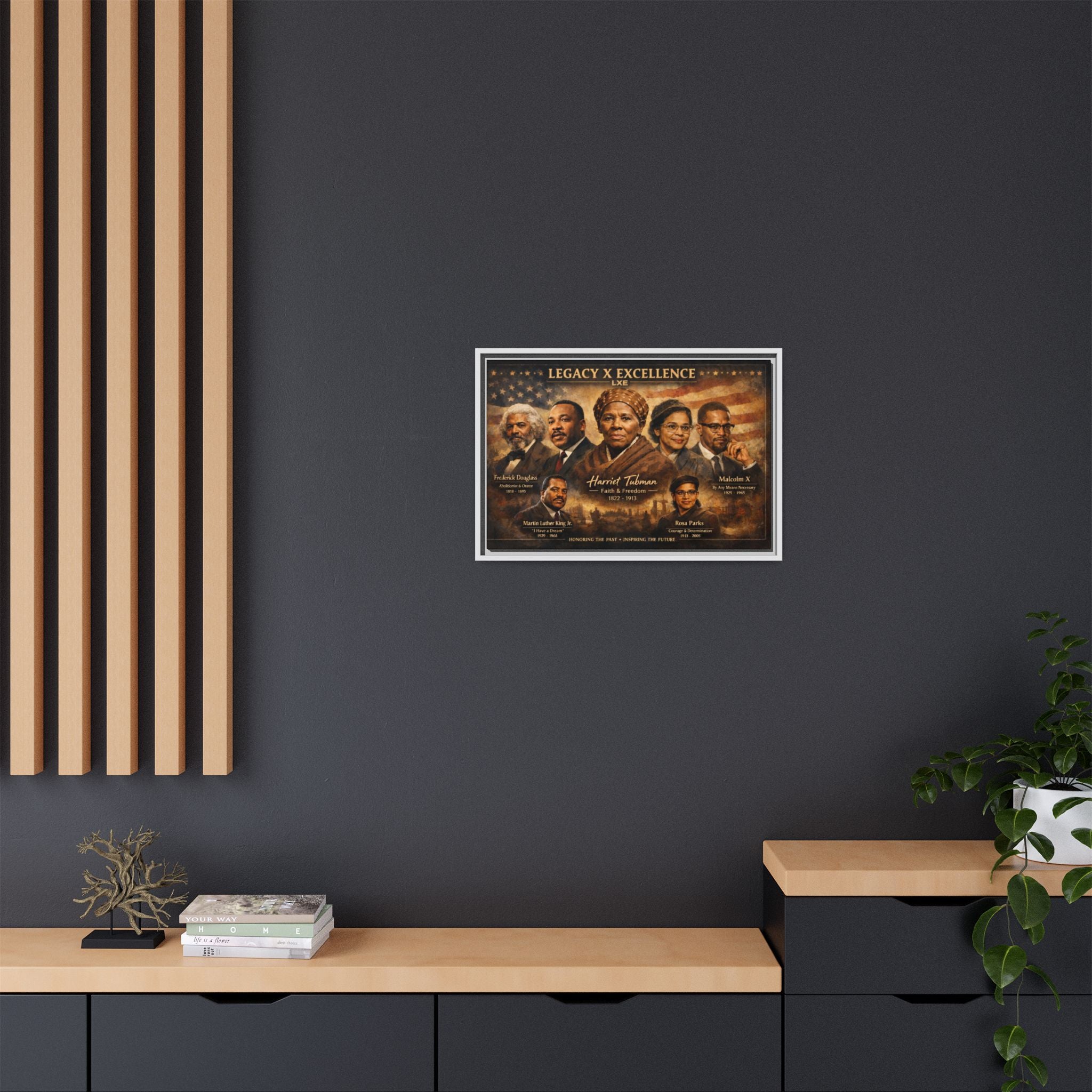Legacy x Excellence Historical Leaders Matte Canvas, Framed