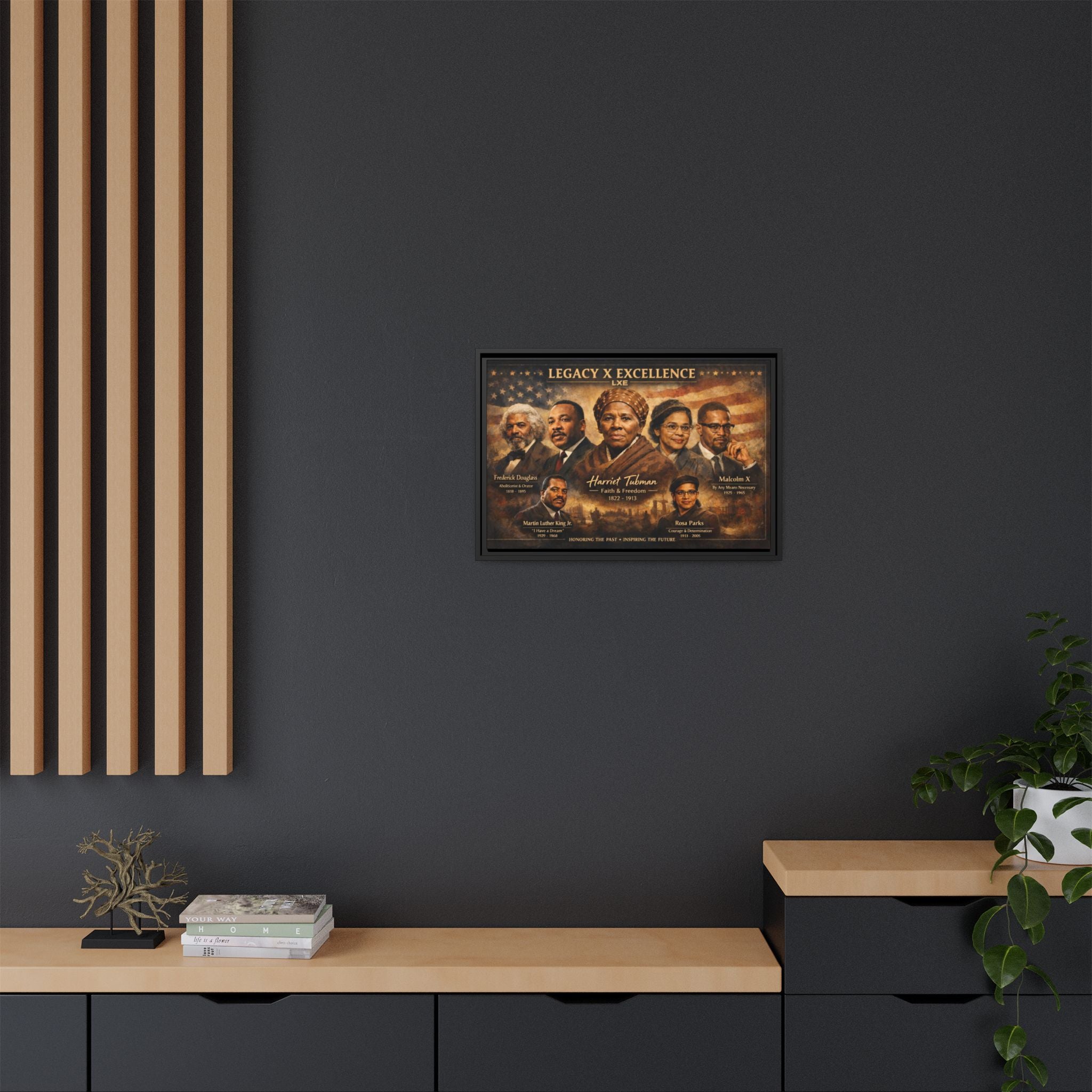 Legacy x Excellence Historical Leaders Matte Canvas, Framed