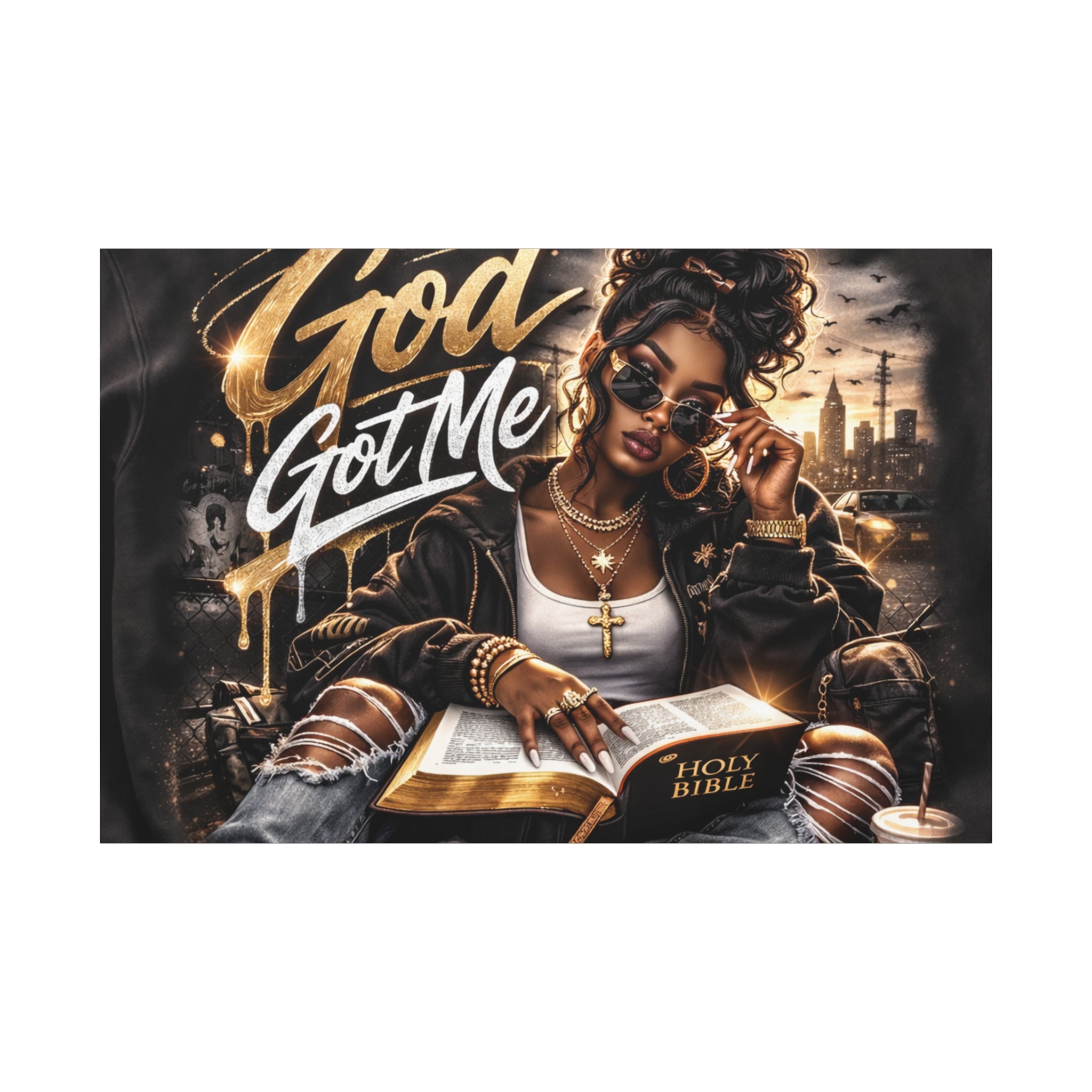 God Got Me Canvas | Matte Stretched Wall Art