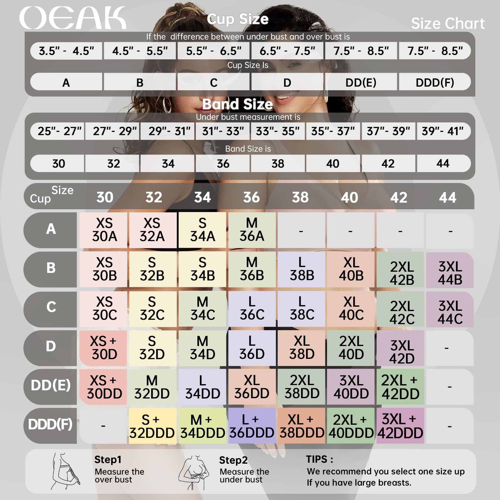 OEAK Womens Deep V Bras Wireless Comfortable Bra Supportive No Underwire Bras Tshirt Push Up Bralettes Plunge Seamless Bra