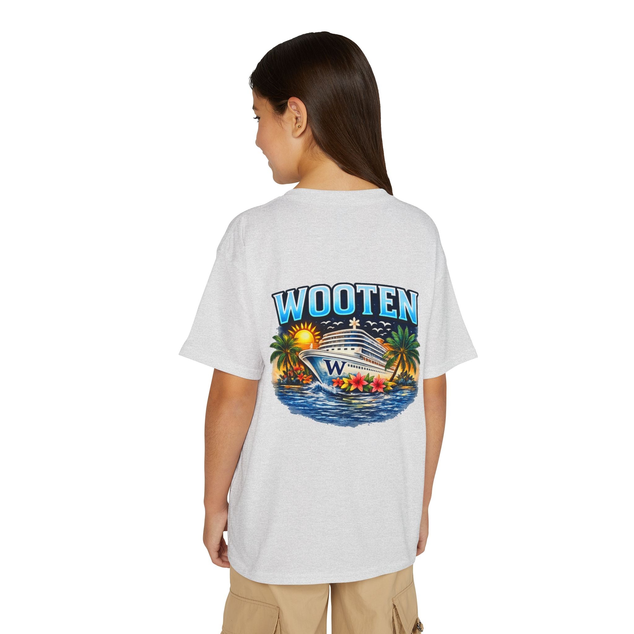 Family Cruise Trip 2026 Youth T-Shirt | Personalized Wooten Ship Design
