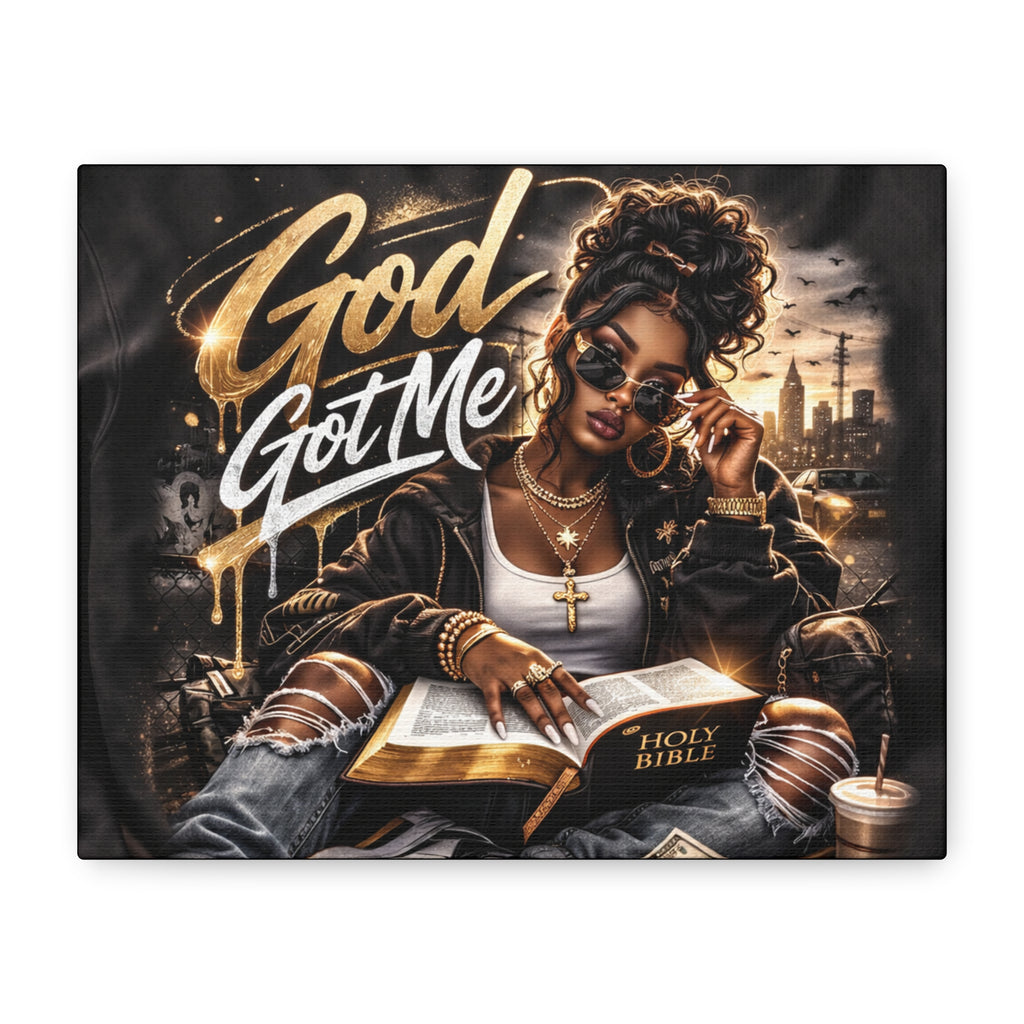 God Got Me Canvas | Matte Stretched Wall Art