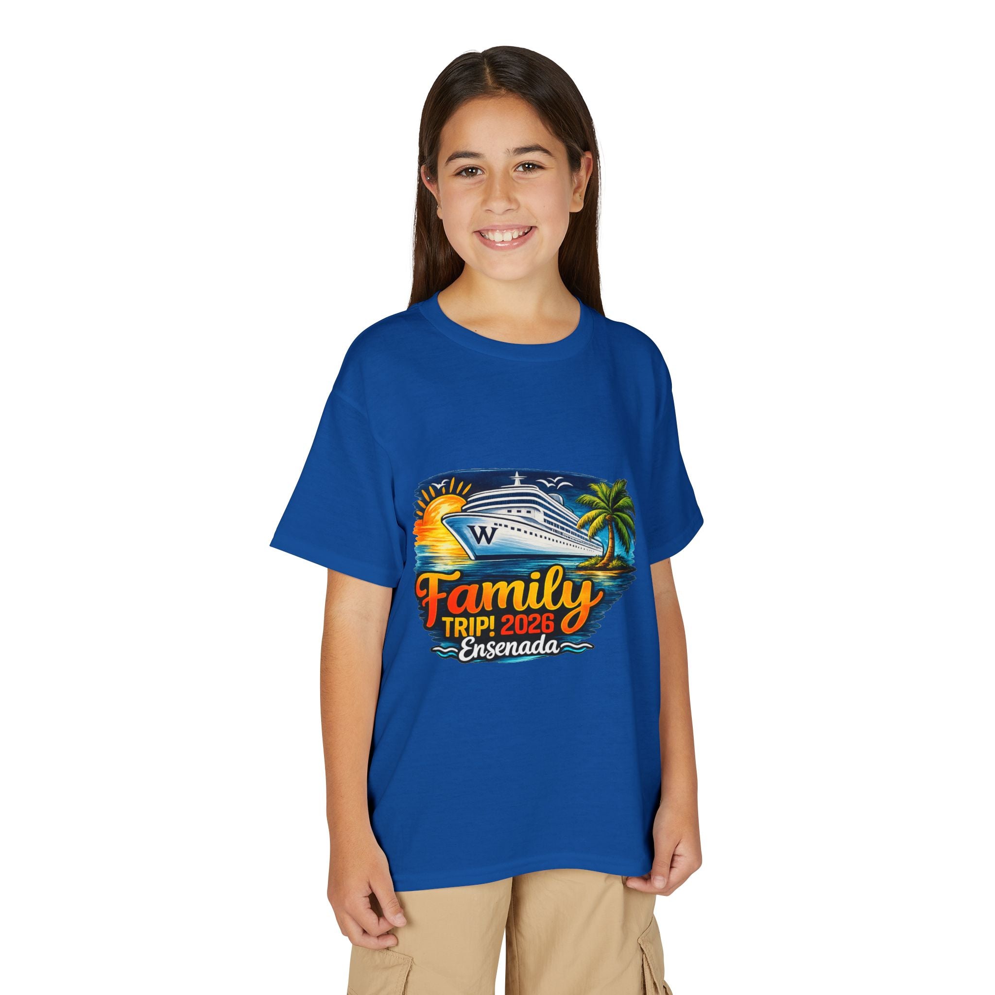 Family Cruise Trip 2026 Youth T-Shirt | Personalized Wooten Ship Design