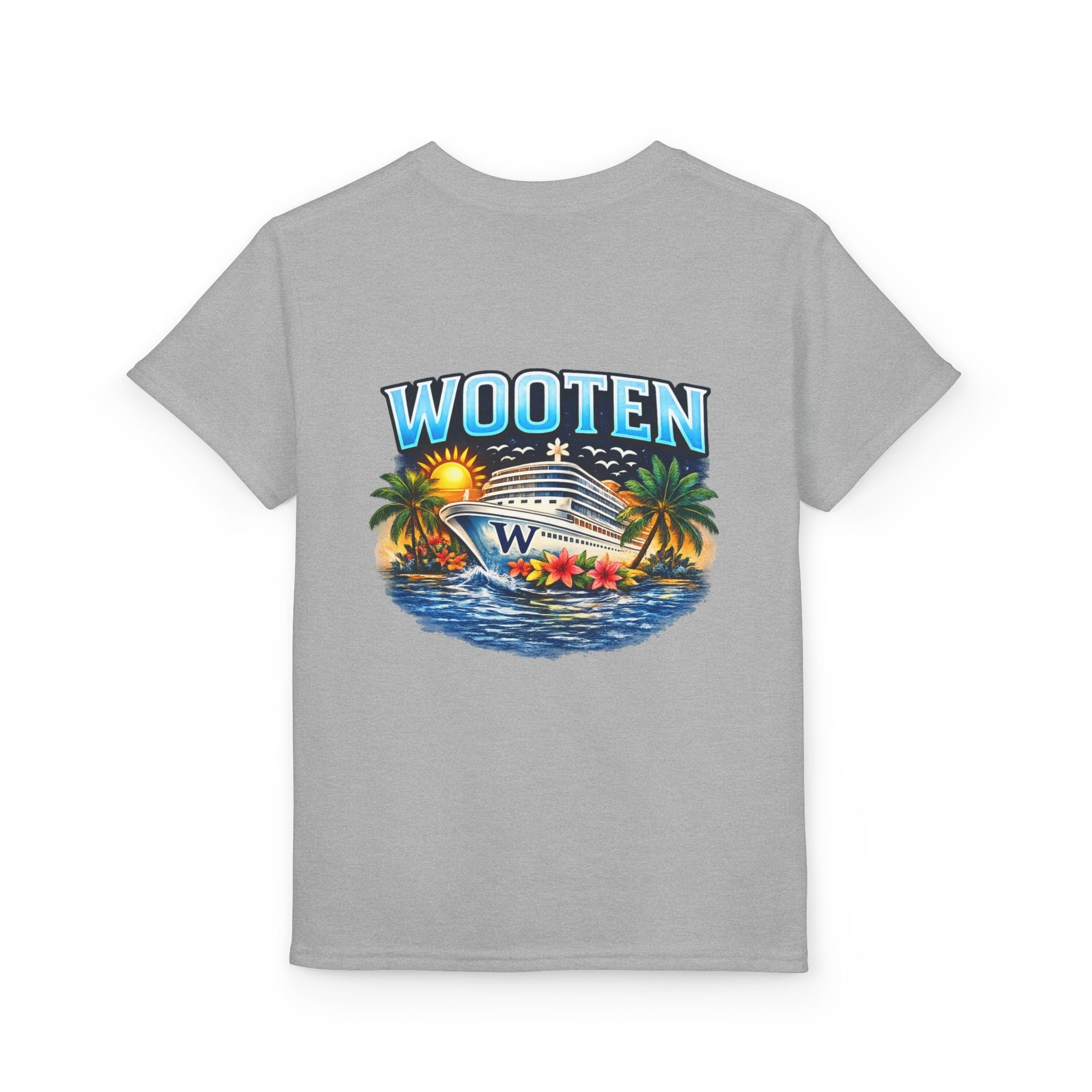Family Cruise Trip 2026 Youth T-Shirt | Personalized Wooten Ship Design
