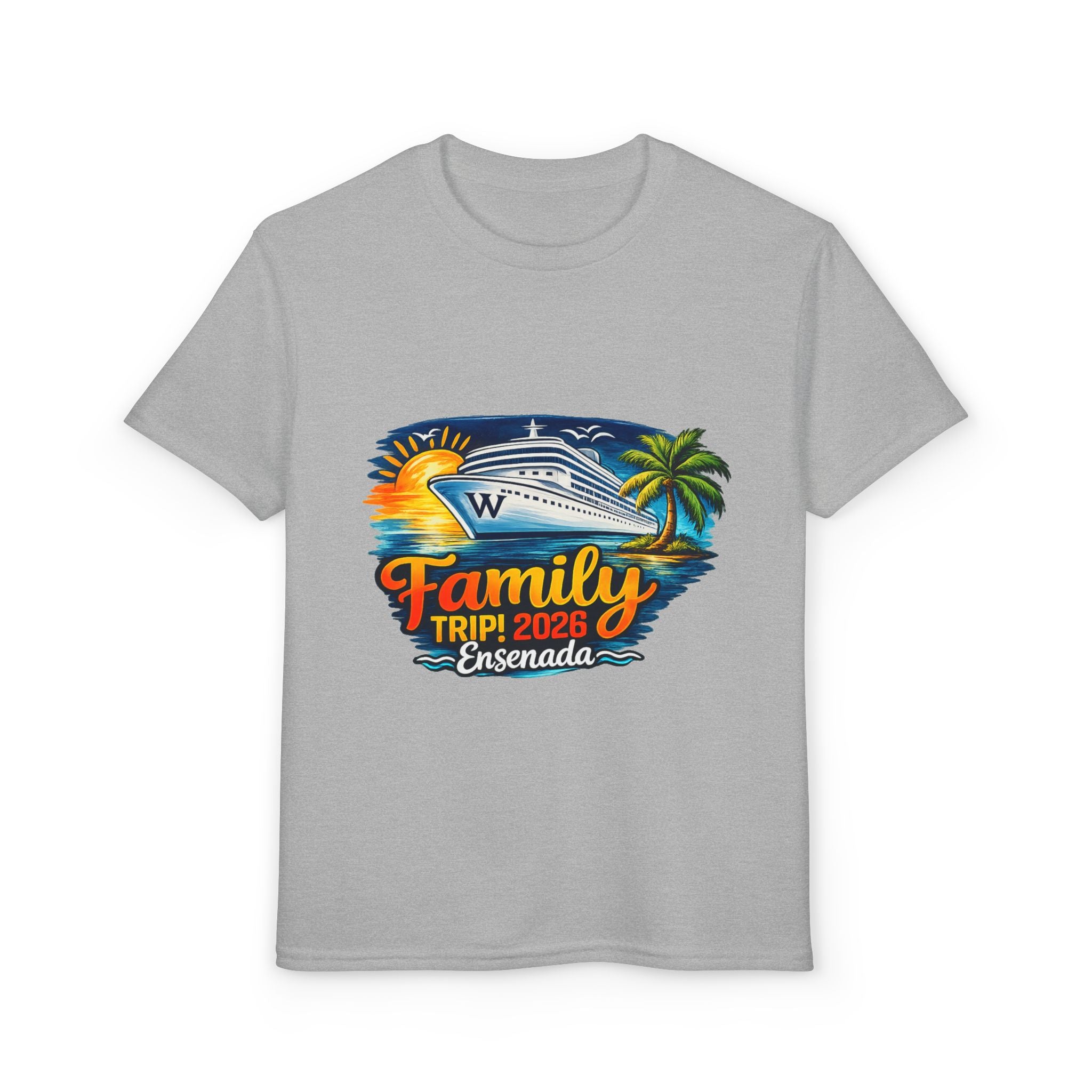 Family Cruise Trip 2026 Youth T-Shirt | Personalized Wooten Ship Design